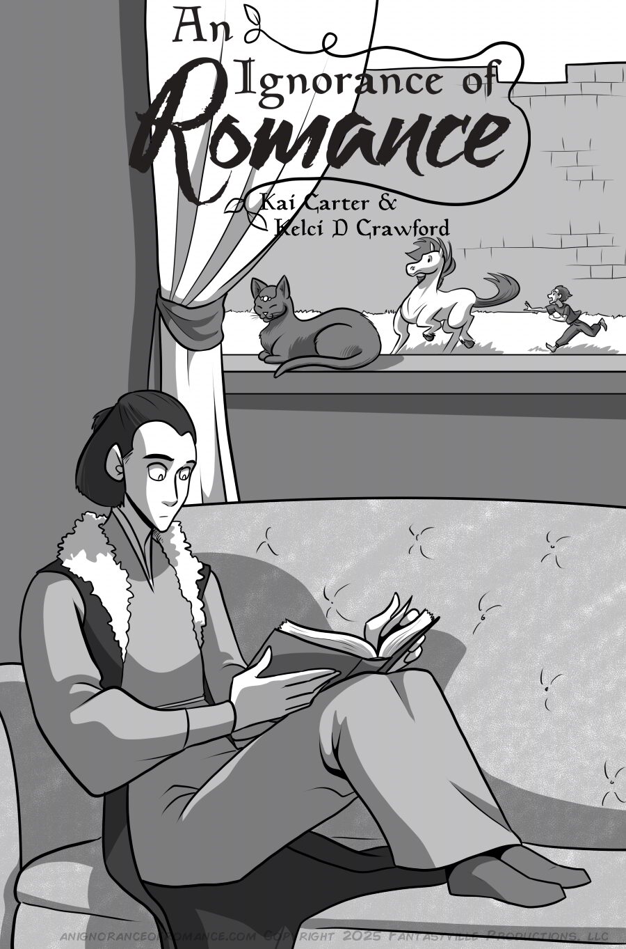 an ignorance of romance black and white romantic comedy webcomic chapter 1 cover