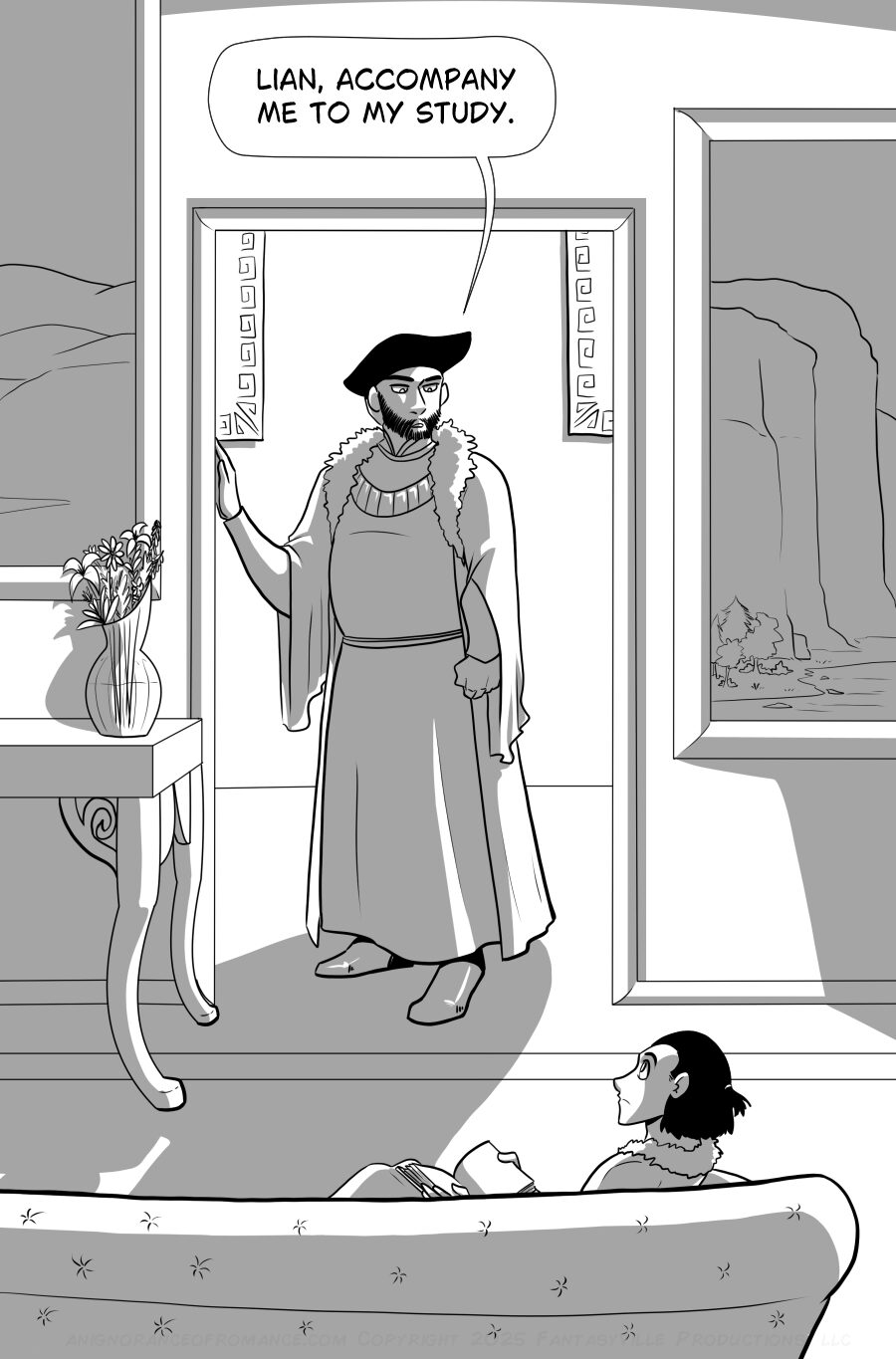 an ignorance of romance black and white romantic comedy webcomic page 1