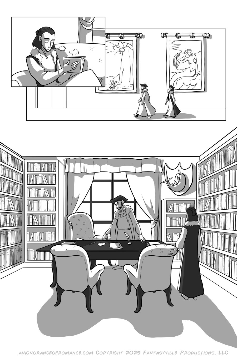 an ignorance of romance black and white romantic comedy webcomic page 2