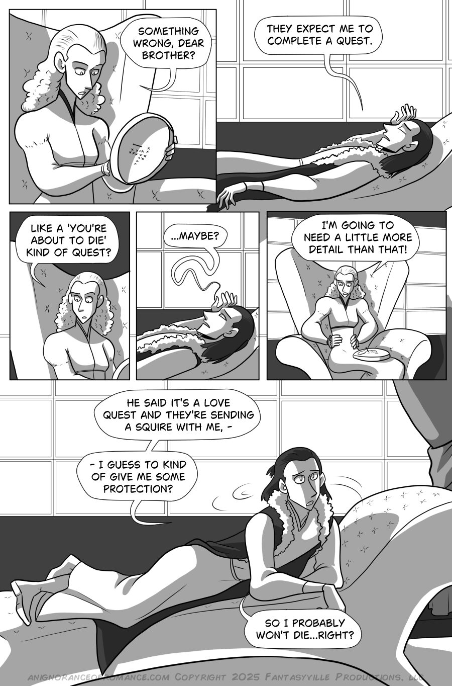 an ignorance of romance black and white romantic comedy webcomic page 7
