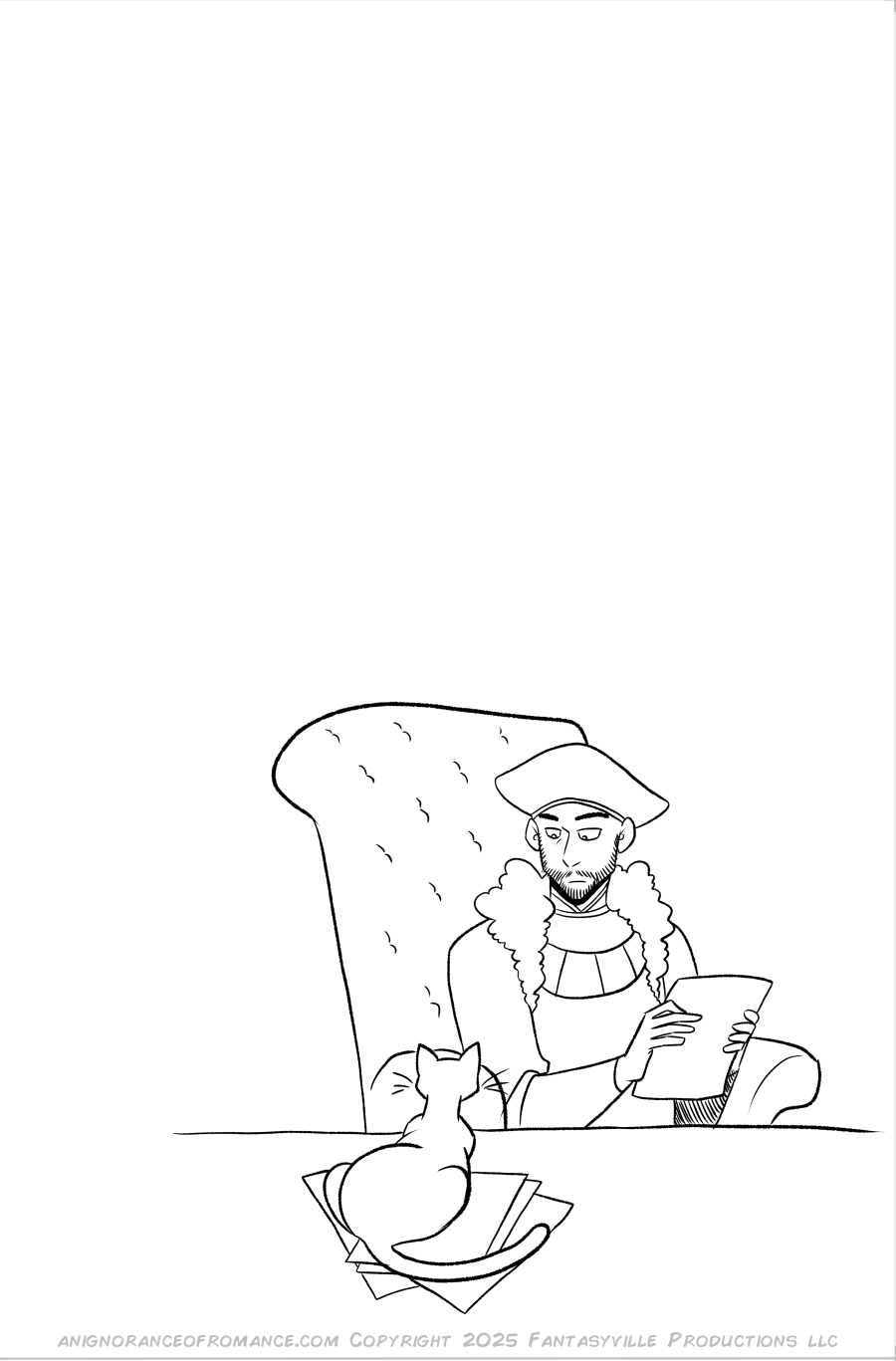 an ignorance of romance black and white romantic comedy webcomic page end of chapter 1