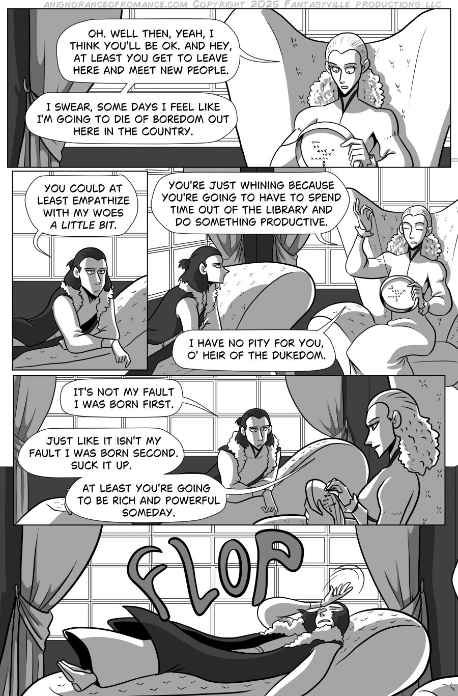 an ignorance of romance black and white romantic comedy webcomic page 8